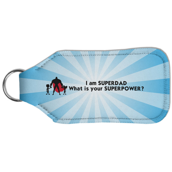 Super Dad Sanitizer Holder Keychain - Large (Back)
