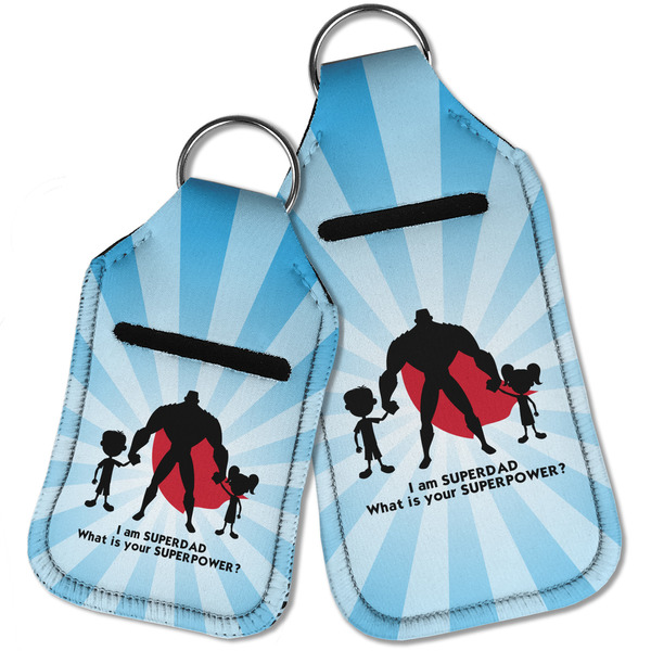 Super Dad Sanitizer Holder Keychain - Parent Main