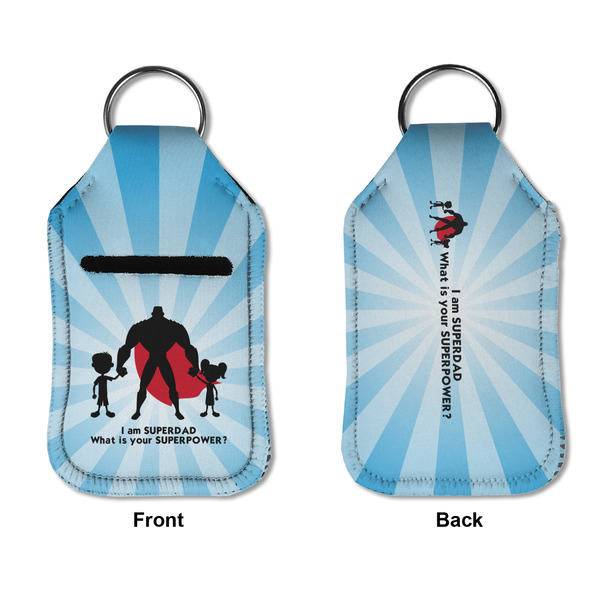 Super Dad Sanitizer Holder Keychain - Small APPROVAL (Flat)