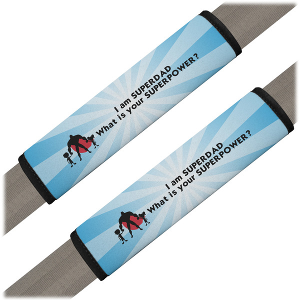 Custom Super Dad Seat Belt Covers (Set of 2)