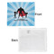 Super Dad Security Blanket - Front & White Back View