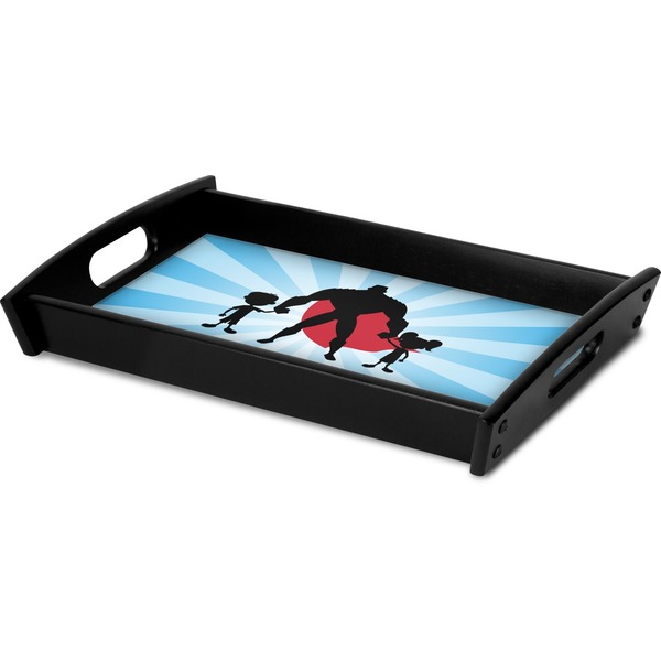 Super Dad Serving Tray Black - Corner