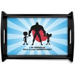 Super Dad Black Wooden Tray - Small