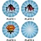 Super Dad Set of Lunch / Dinner Plates (Approval)