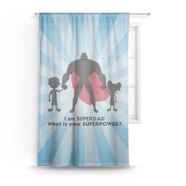 Custom Super Dad Sheer Curtain