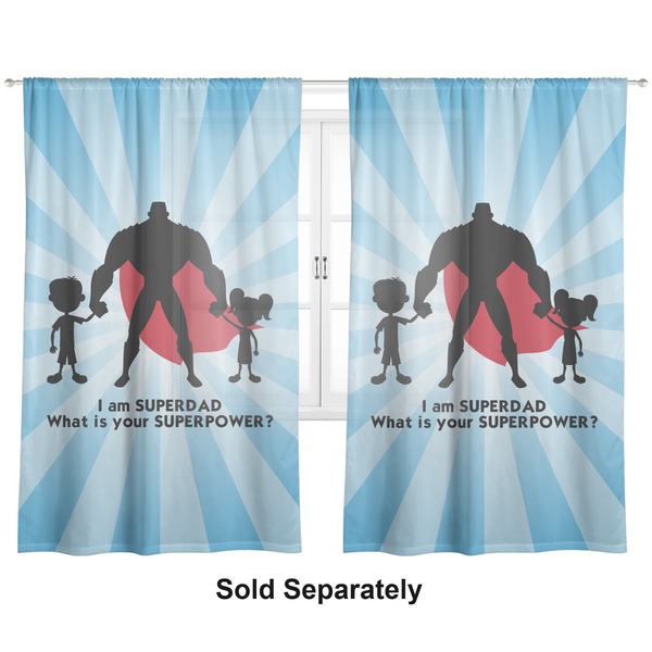 Super Dad Sheer Curtains