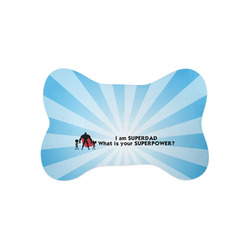 Super Dad Bone Shaped Dog Food Mat (Small)