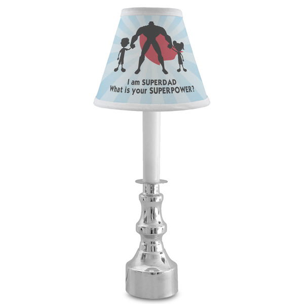 Super Dad Small Chandelier Lamp - LIFESTYLE (on candle stick)