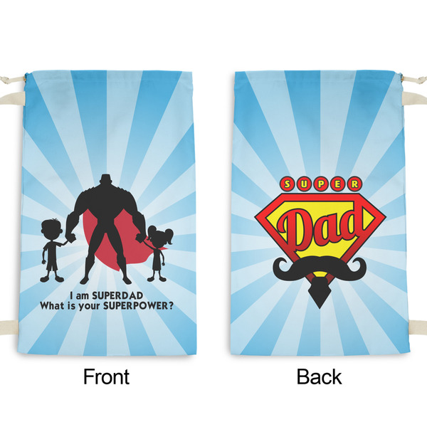 Super Dad Small Laundry Bag - Front & Back View