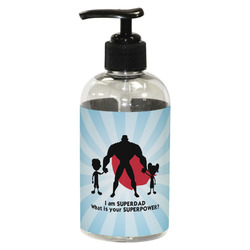 Super Dad Plastic Soap / Lotion Dispenser (8 oz - Small - Black)