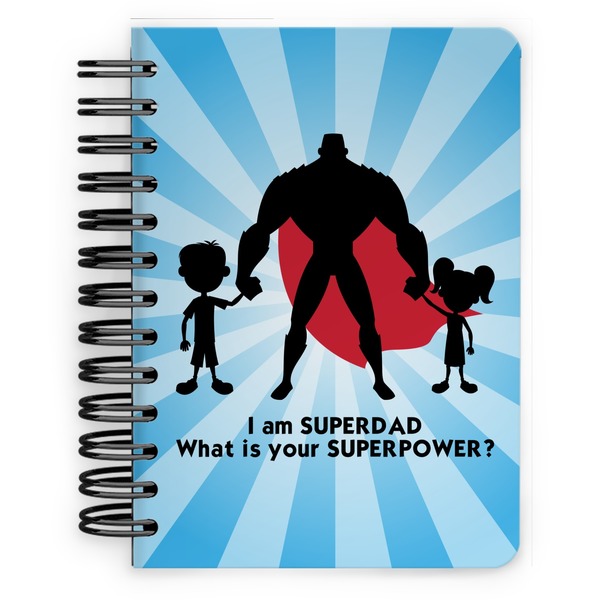 Custom Super Dad Spiral Notebook - 5x7