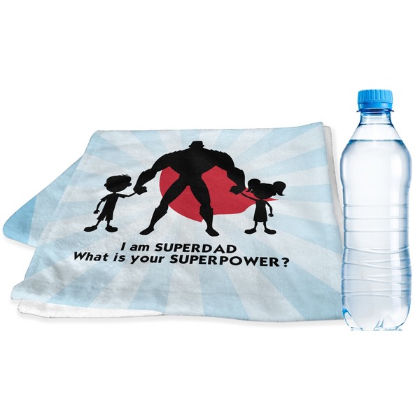Custom Super Dad Sports & Fitness Towel