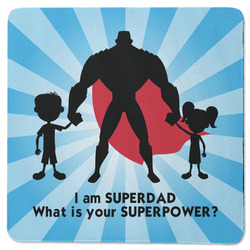 Super Dad Square Rubber Backed Coaster