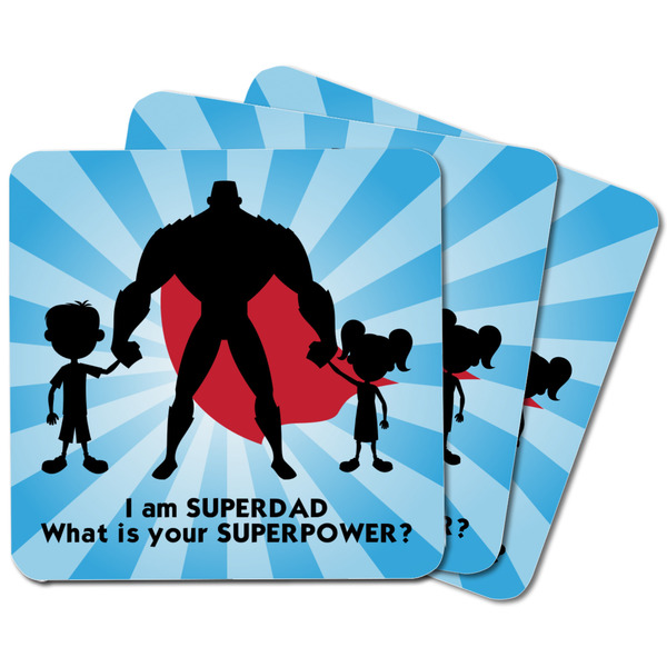 Super Dad Square Fridge Magnet - MAIN
