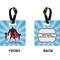 Super Dad Square Luggage Tag (Front + Back)