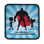 Super Dad Iron On Square Patch