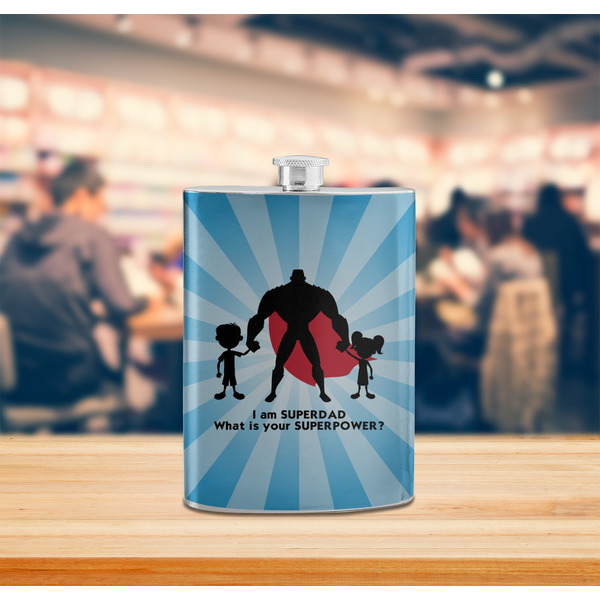 Super Dad Stainless Steel Flask - LIFESTYLE 2