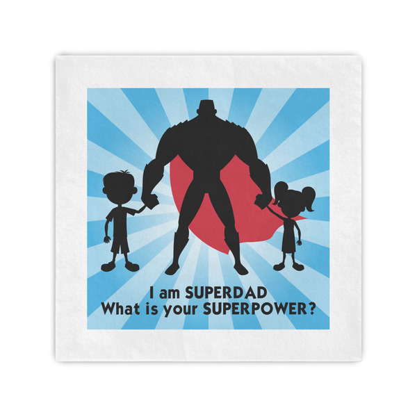 Custom Super Dad Cocktail Napkins