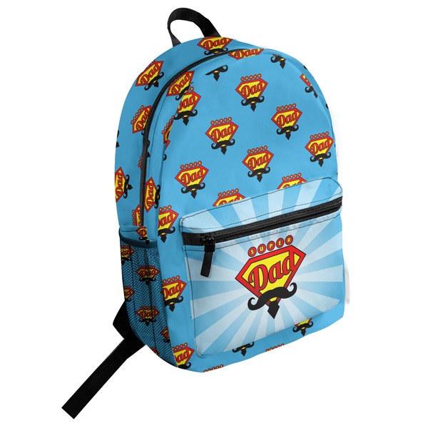Custom Super Dad Student Backpack