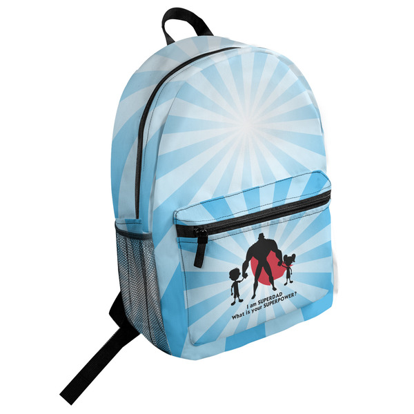 Custom Super Dad Student Backpack
