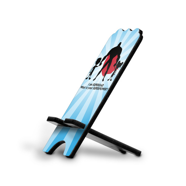 Custom Super Dad Stylized Cell Phone Stand - Large