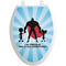 Super Dad Toilet Seat Decal Elongated