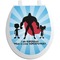 Super Dad Toilet Seat Decal (Personalized)