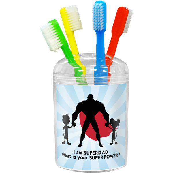 Custom Super Dad Toothbrush Holder