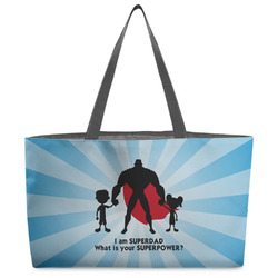 Super Dad Beach Totes Bag - w/ Black Handles