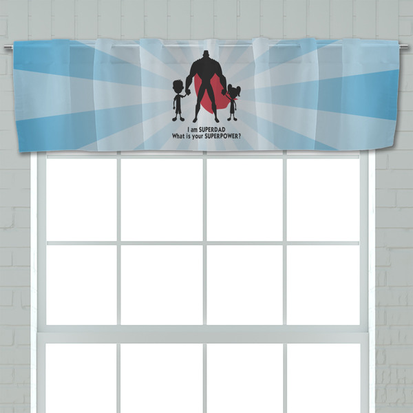 Super Dad Valance - Closeup on window