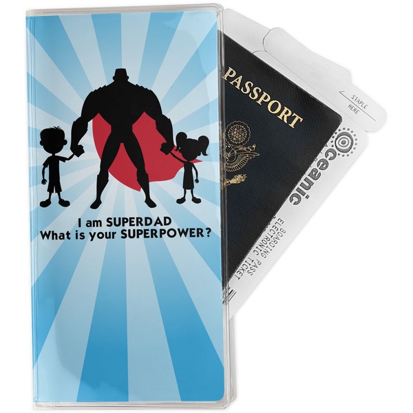 Custom Super Dad Travel Document Holder