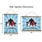 Super Dad Wall Hanging Tapestries - Parent/Sizing