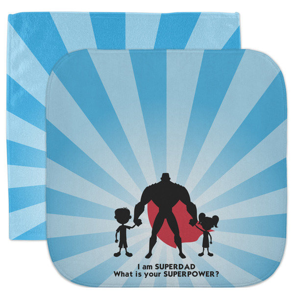 Custom Super Dad Facecloth / Wash Cloth
