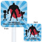 Super Dad White Plastic Stir Stick - Double Sided - Approval