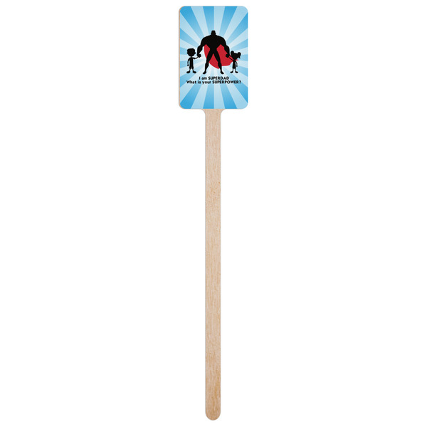 Super Dad Wooden 6.25" Stir Stick - Rectangular - Single Stick