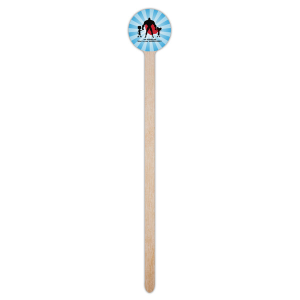Super Dad Wooden 7.5" Stir Stick - Round - Single Stick