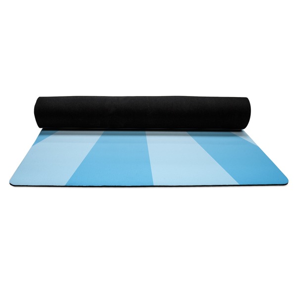 Super Dad Yoga Mat Rolled up Black Rubber Backing