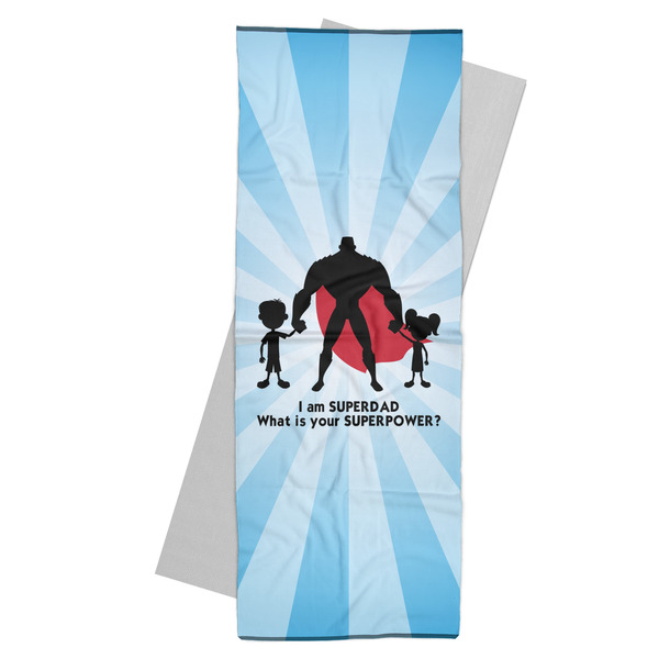 Custom Super Dad Yoga Mat Towel