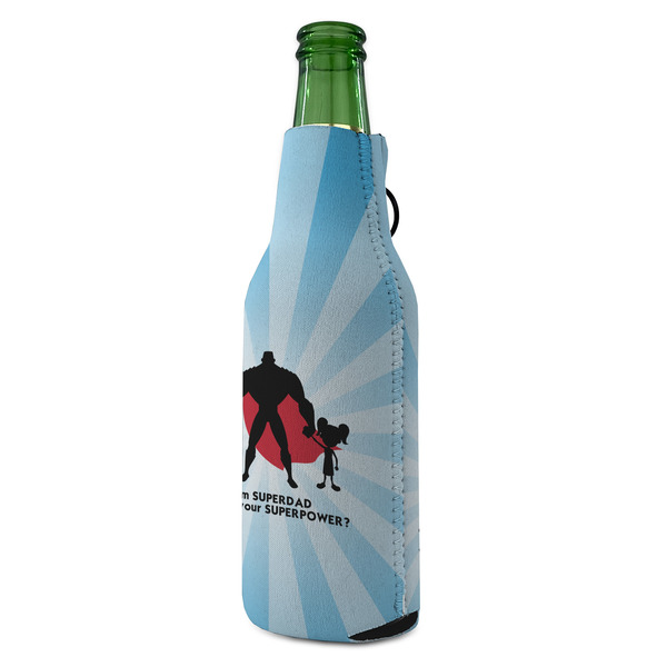 Super Dad Zipper Bottle Cooler - ANGLE (bottle)
