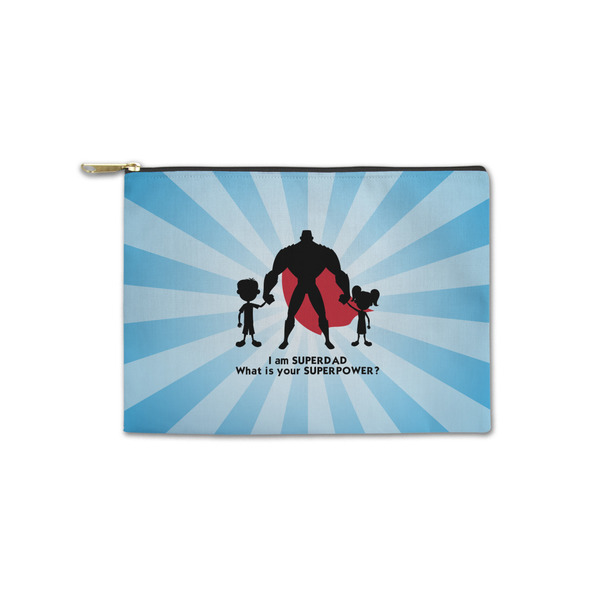 Custom Super Dad Zipper Pouch - Small - 8.5"x6"