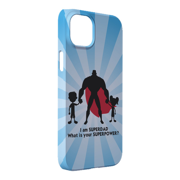Custom Super Dad iPhone Case - Plastic - iPhone 14 Plus