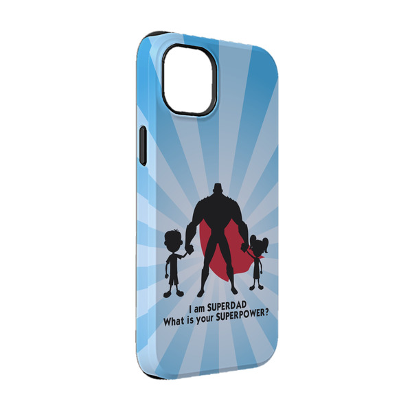 Custom Super Dad iPhone Case - Rubber Lined - iPhone 14 Pro