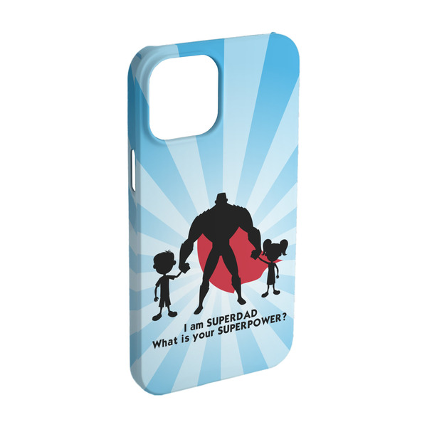 Custom Super Dad iPhone Case - Plastic - iPhone 15 Pro