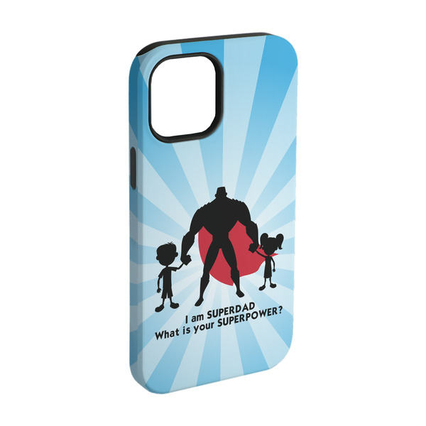Custom Super Dad iPhone Case - Rubber Lined - iPhone 15 Pro