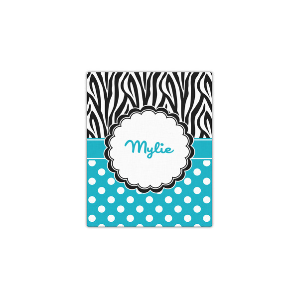 Dots & Zebra 11x14 - Canvas Print - Front View