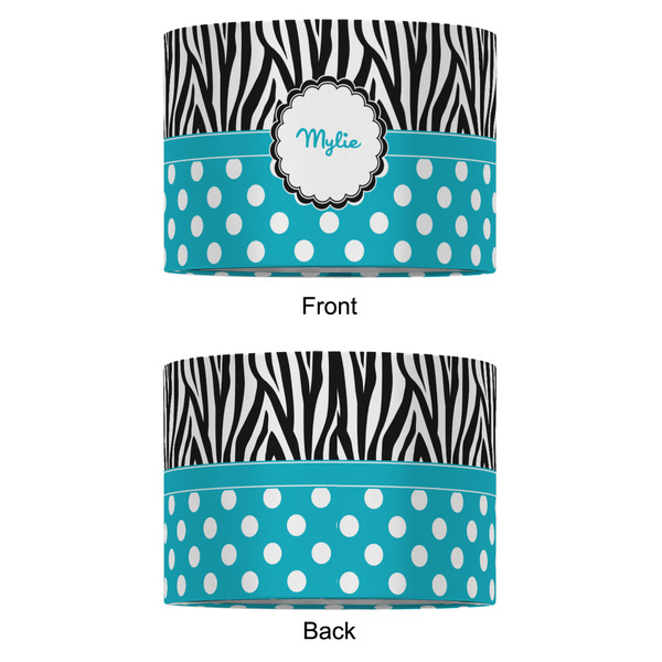 Dots & Zebra 12" Drum Lampshade - APPROVAL (Fabric)