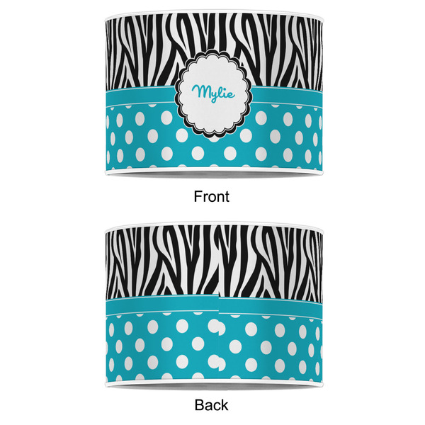Dots & Zebra 12" Drum Lampshade - APPROVAL (Poly Film)