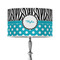 Dots & Zebra 12" Drum Lamp Shade - Poly-film (Personalized)