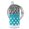 Dots & Zebra 12 oz Stainless Steel Sippy Cups - FULL (back angle)