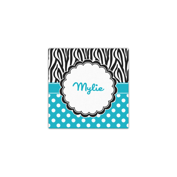 Dots & Zebra 12x12 - Canvas Print - Front View